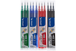 Pilot Frixion Ball Refill per Penna a Sfera, 0.7 mm NERO