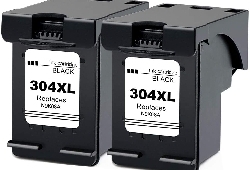 Hp 304XL Nero 2 pezzi Compatibile per DeskJet 2620, Deskjet 3720, 3730, 3750