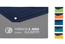 ART. FS098N, Portadocumenti / Marcatura a secco / Chiusura con bottone. Materiale: TAM.