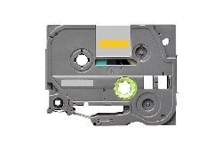 Label color White-Satin Silver 12mmX5m for Brother P-Touch