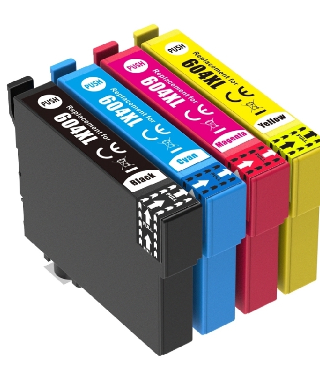 Box Epson T604XL 1x Nero Ciano Magenta Giallo Cartucce Compatibili