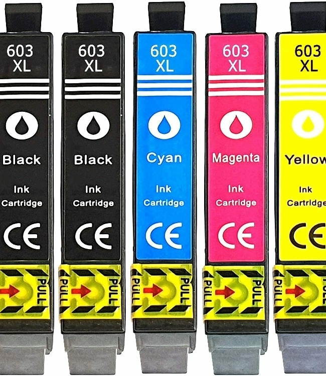 Epson T603XL (Box 5) 2 Nere 1 x colore Cartucce Compatibili per XP-2100 XP-3105