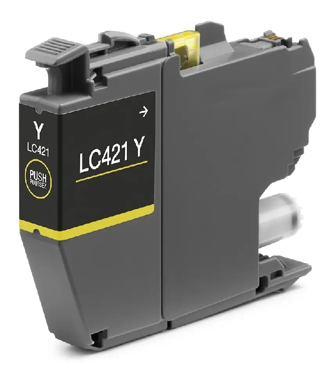 Brother LC421XL Giallo Cartuccia Compatibile per DCP-J1050DW,J1140DW,MFC-J1010D