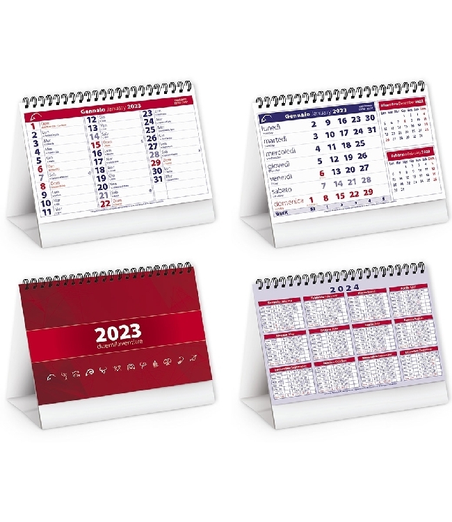 Calendario da tavolo spiralato 16 x 14,5