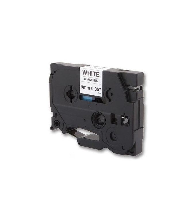 White 9mmX8m for Brother Eletronic labelling TZ-221/TZe-221